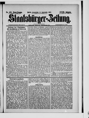 Staatsbürger-Zeitung vom 11.09.1897