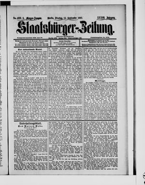 Staatsbürger-Zeitung vom 14.09.1897