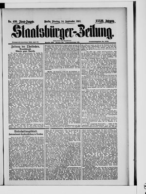 Staatsbürger-Zeitung vom 14.09.1897