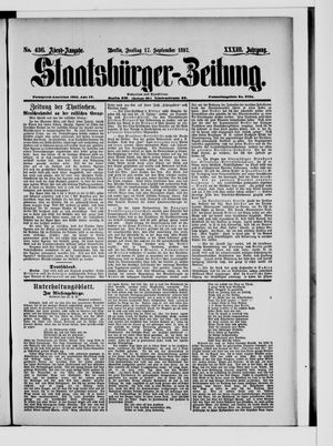 Staatsbürger-Zeitung vom 17.09.1897