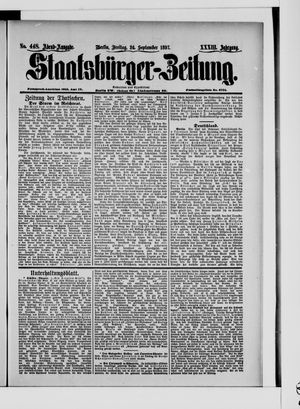 Staatsbürger-Zeitung vom 24.09.1897