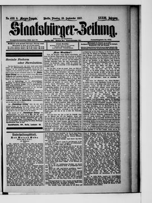 Staatsbürger-Zeitung vom 28.09.1897