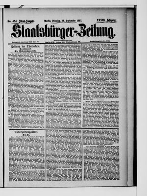 Staatsbürger-Zeitung vom 28.09.1897