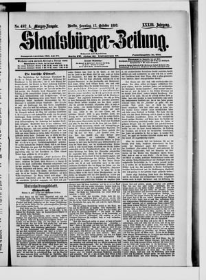 Staatsbürger-Zeitung vom 17.10.1897