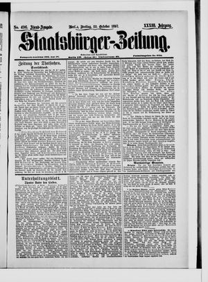 Staatsbürger-Zeitung vom 22.10.1897