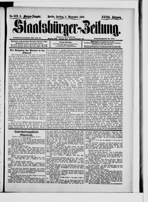 Staatsbürger-Zeitung vom 05.11.1897