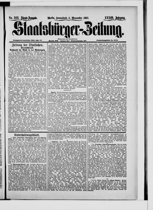 Staatsbürger-Zeitung vom 06.11.1897