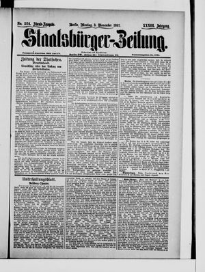 Staatsbürger-Zeitung vom 08.11.1897