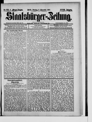 Staatsbürger-Zeitung vom 09.11.1897