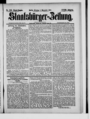 Staatsbürger-Zeitung vom 09.11.1897