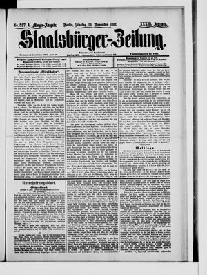 Staatsbürger-Zeitung vom 16.11.1897