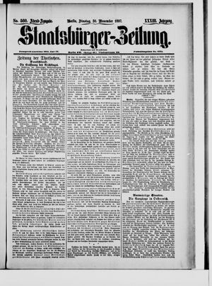 Staatsbürger-Zeitung vom 30.11.1897