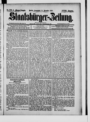 Staatsbürger-Zeitung vom 11.12.1897