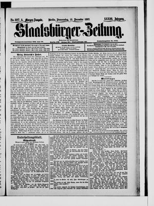 Staatsbürger-Zeitung vom 16.12.1897