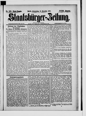 Staatsbürger-Zeitung vom 16.12.1897