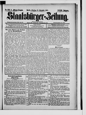 Staatsbürger-Zeitung vom 21.12.1897