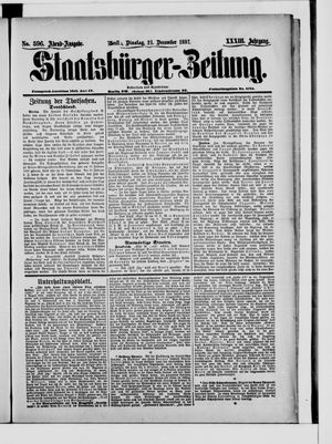 Staatsbürger-Zeitung vom 21.12.1897