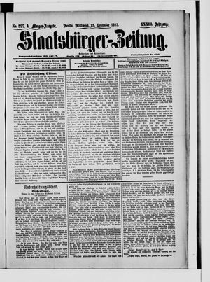 Staatsbürger-Zeitung vom 22.12.1897