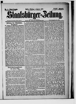 Staatsbürger-Zeitung on Jan 4, 1898