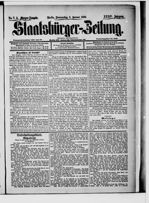 Staatsbürger-Zeitung vom 06.01.1898