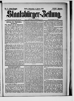 Staatsbürger-Zeitung vom 06.01.1898