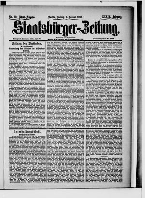 Staatsbürger-Zeitung vom 07.01.1898
