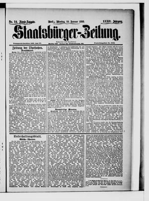 Staatsbürger-Zeitung vom 10.01.1898