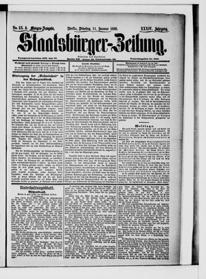 Staatsbürger-Zeitung vom 11.01.1898