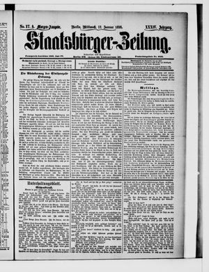 Staatsbürger-Zeitung on Jan 12, 1898