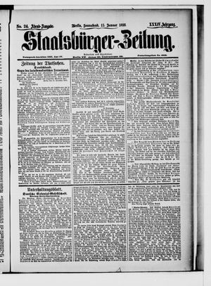 Staatsbürger-Zeitung on Jan 15, 1898