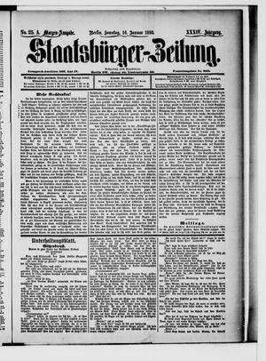 Staatsbürger-Zeitung on Jan 16, 1898