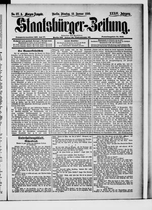 Staatsbürger-Zeitung vom 18.01.1898