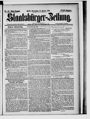 Staatsbürger-Zeitung on Jan 27, 1898