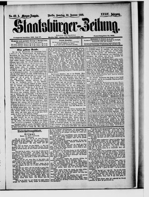 Staatsbürger-Zeitung on Jan 30, 1898