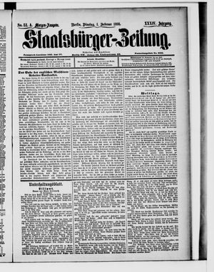 Staatsbürger-Zeitung vom 01.02.1898
