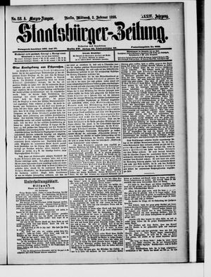 Staatsbürger-Zeitung on Feb 2, 1898