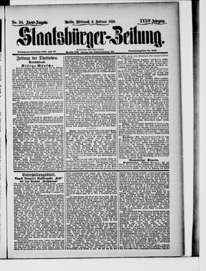 Staatsbürger-Zeitung on Feb 2, 1898