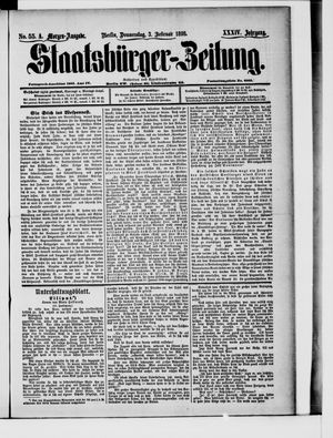 Staatsbürger-Zeitung vom 03.02.1898