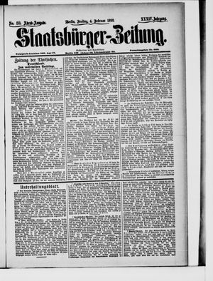 Staatsbürger-Zeitung on Feb 4, 1898