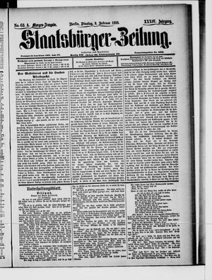Staatsbürger-Zeitung on Feb 8, 1898