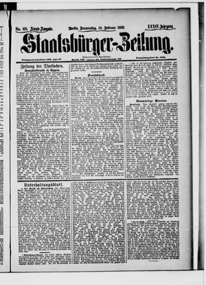 Staatsbürger-Zeitung vom 10.02.1898