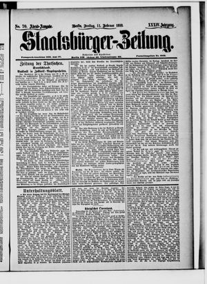 Staatsbürger-Zeitung vom 11.02.1898