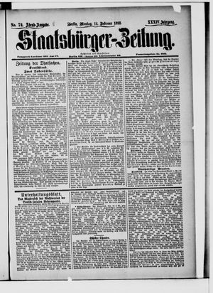 Staatsbürger-Zeitung vom 14.02.1898