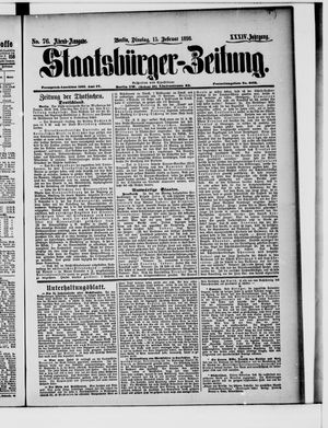 Staatsbürger-Zeitung vom 15.02.1898