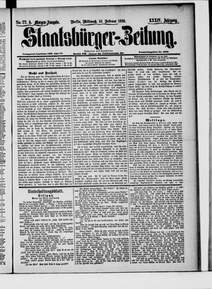 Staatsbürger-Zeitung on Feb 16, 1898