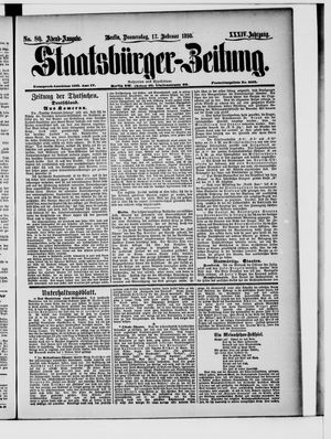 Staatsbürger-Zeitung on Feb 17, 1898