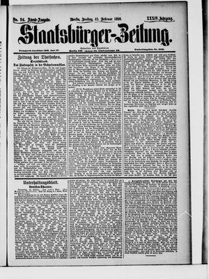Staatsbürger-Zeitung on Feb 25, 1898