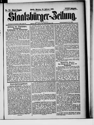 Staatsbürger-Zeitung vom 28.02.1898