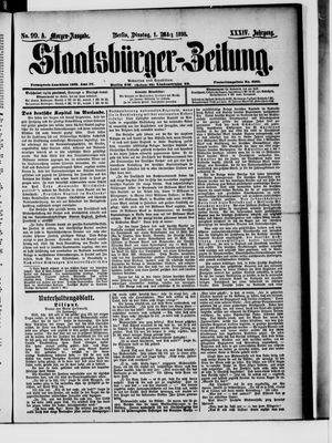 Staatsbürger-Zeitung vom 01.03.1898