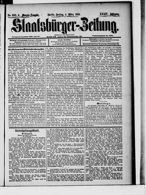 Staatsbürger-Zeitung on Mar 4, 1898